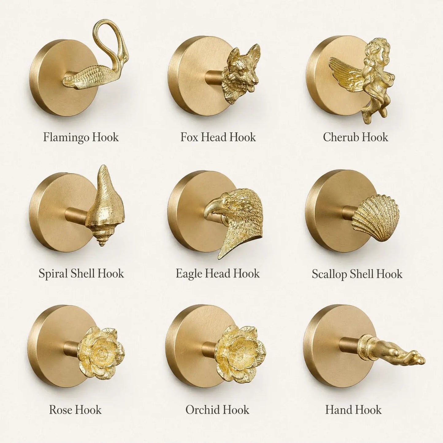 Solid Brass Wall Hook