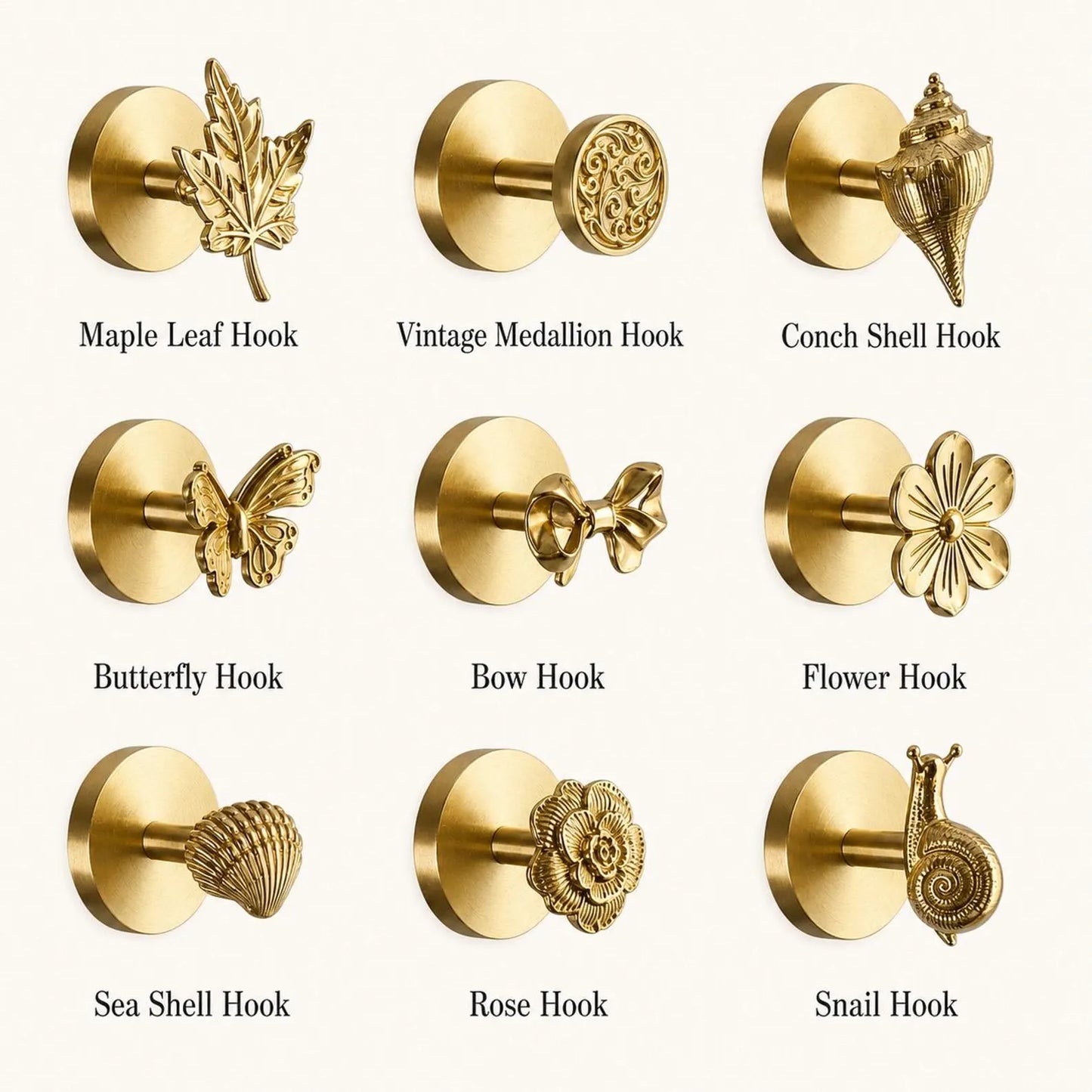 Solid Brass Wall Hook